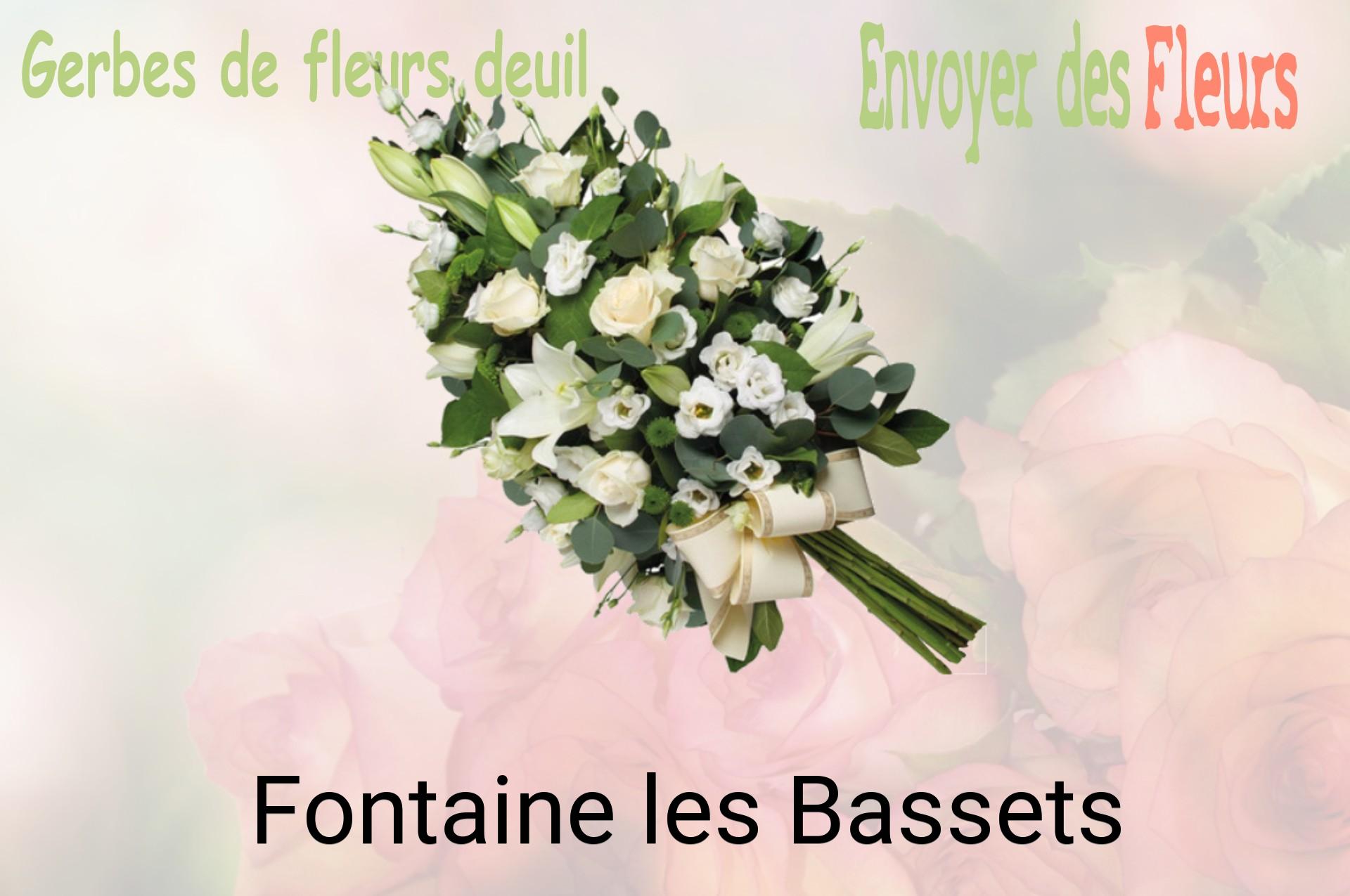 Gerbe de fleurs de deuil livrée à Fontaine-les-Bassets
